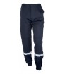 Pantalon de sécurité incendie bleu marina avec bande réflechissantes