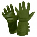 Gants longs à fenêtre en cuir Vega OG39 vert OD