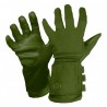 Gants longs à fenêtre en cuir Vega OG39 vert OD