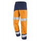 Pantalon FLUO SAFE XP orange/bleu marine