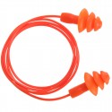 Bouchon d'oreille TPR avec cordon réutilisable (50 paires)