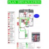 Plan d'évacuation - Papier - Cadre clic-clac